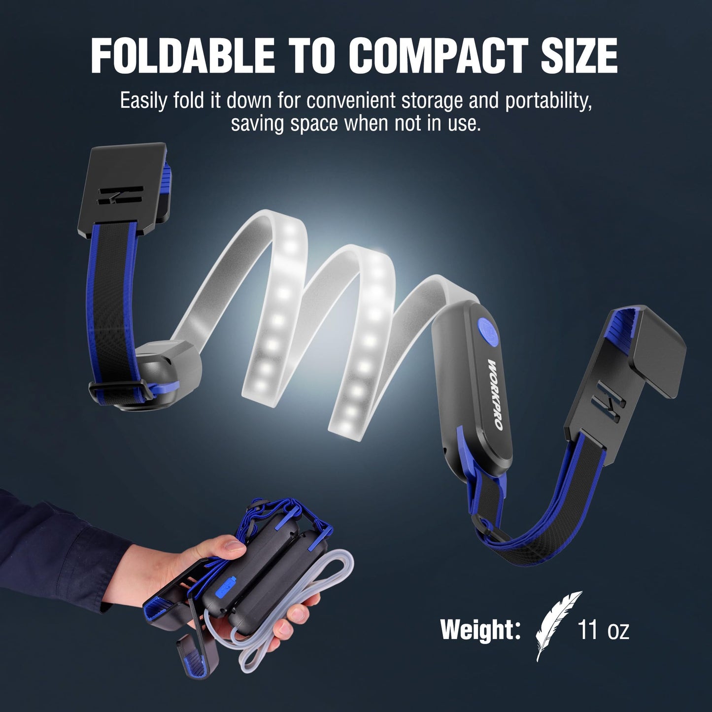 WORKPRO Rechargeable Underhood Work Light Bar, 25in LED, 3 Lighting Modes, Magnetic, for Car Repairing and Garage Use